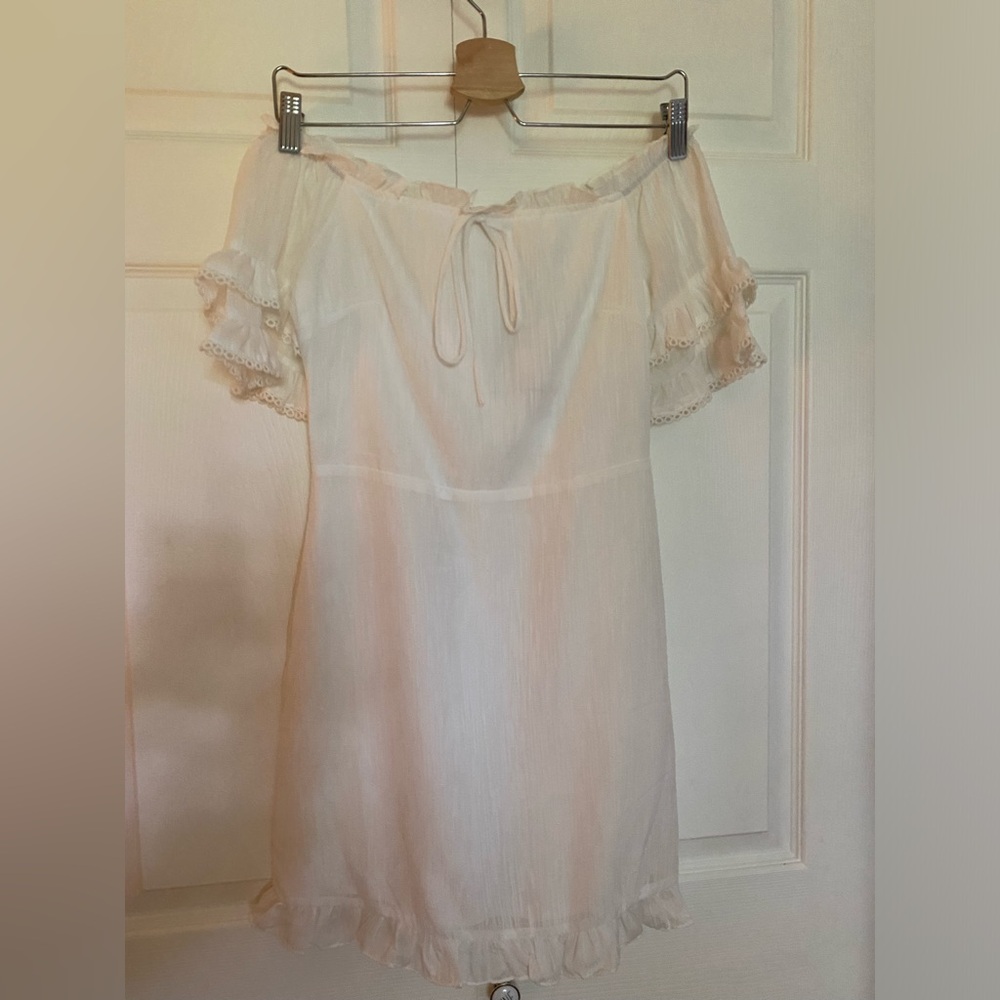 Lost + Wander White Mini Dress
